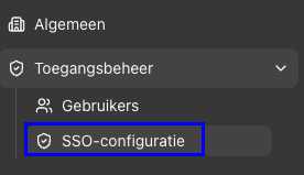 SSO-configuratie in de ThinkTank Admin-omgeving