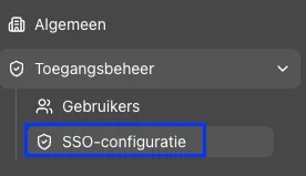SSO-configuratie in de ThinkTank Admin-omgeving