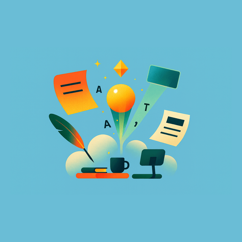 Illustratie AI workspace